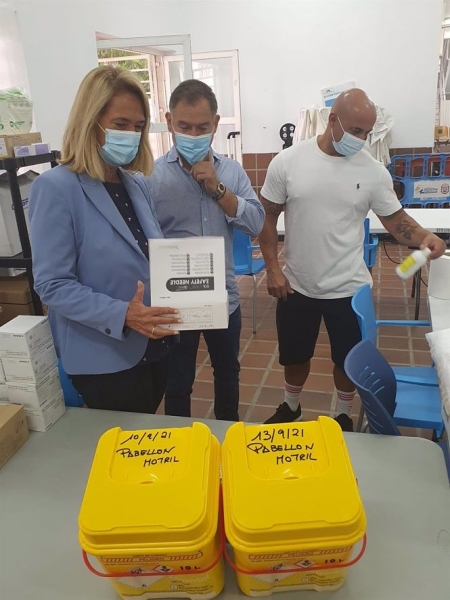 Cierrre del punto de vacunación masiva en Motril (AYUNTAMIENTO) 