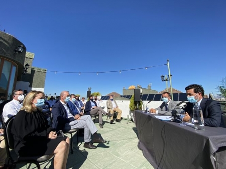 Imagen del encuentro con empresarios (PP) 