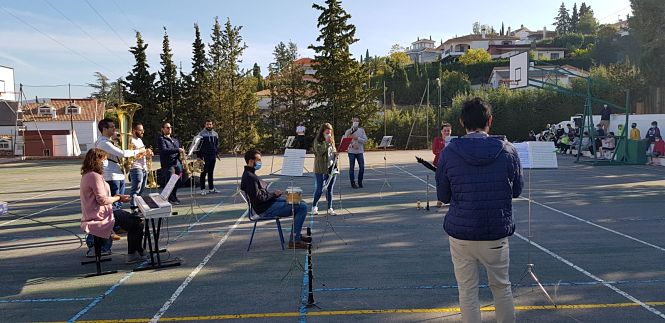 algunos miembros de la Escuela de Música de Monachil (AYTO. MONACHIL) 