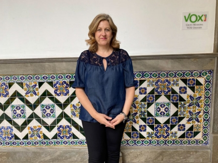 La concejal de VOX en el Ayuntamiento de Granada (VOX)
