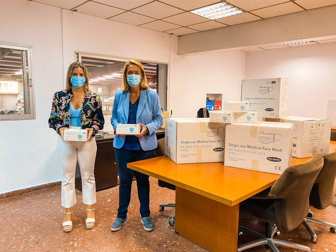 Mascarillas que se entregarán en los centros escolares (AYTO. MOTRIL) 