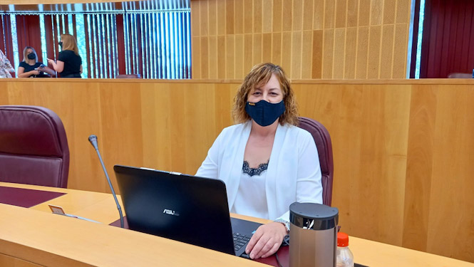 La portavoz de VOX en Diputación, Cristina Jiménez (VOX) 