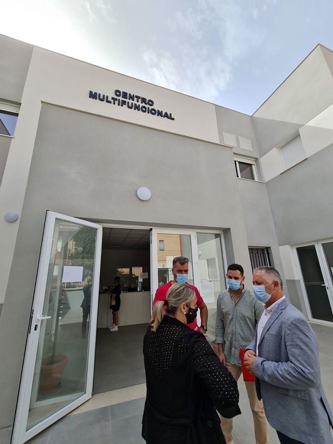 Imagen de la visita al centro Multifuncional de Híjar (DIPUTACIÓN) 