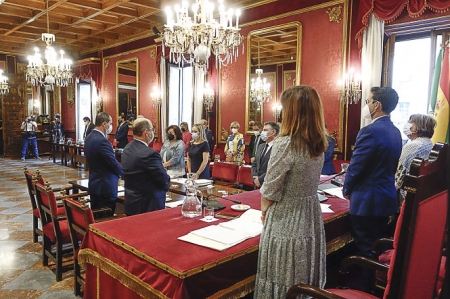 Pleno del Ayuntamiento de Granada correspondiente a septiembre de 2021 (JAVIER ALGARRA / AYUNTAMIENTO) 