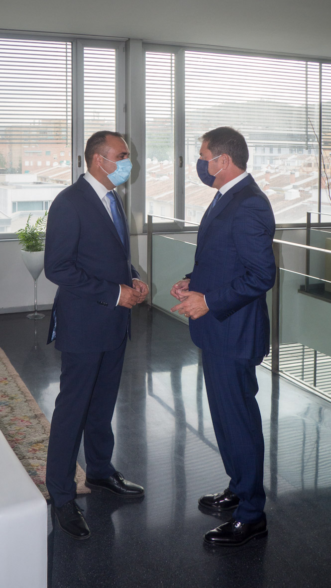 Imagen de la reunión entre Gerardo Cuerva y Francisco Rodríguez (CÁMARA GRANADA) 