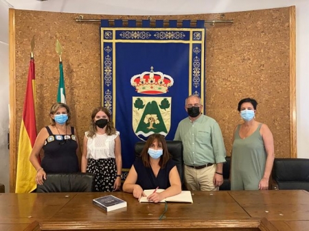 Imagen de la visita al Ayuntamiento de Gójar (DIPUTACIÓN) 