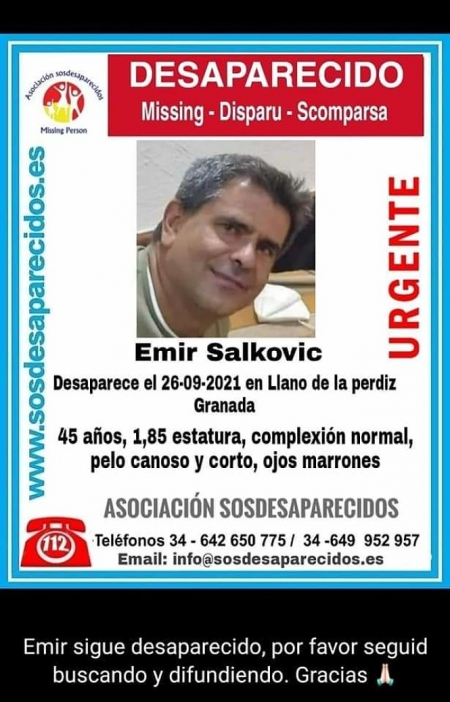 Emir Salkovic ya ha aparecido (SOS DESAPARECIDOS) 