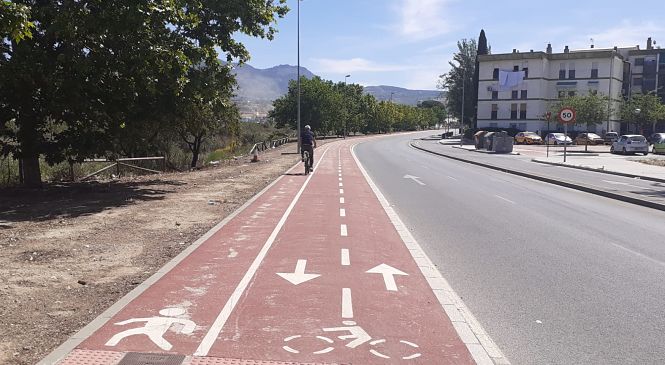 Imagen del carril bici del distribuidor Norte (JUNTA)