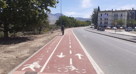 Imagen del carril bici del distribuidor Norte (JUNTA)