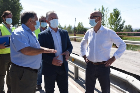 Imagen de la visita a las obras (S. BÁRCENAS / DIPUTACIÓN)