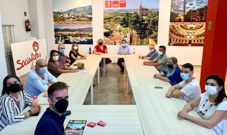 Imagen de la reunión con el PSOE de Motril (PSOE)