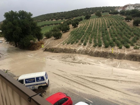 Tromba de agua y granizo caída en Montefrío el pasado 21 de septiembre (AYTO. MONTEFRIO)