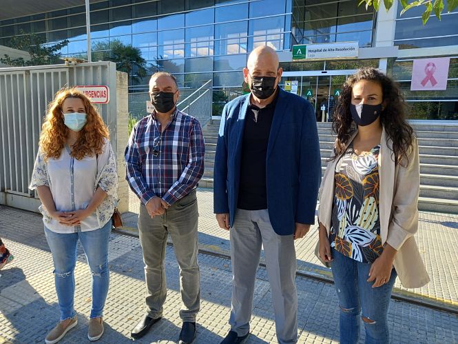 Imagen de la visita a Loja (PSOE)