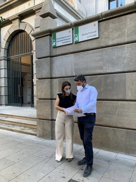 Presentación del escrito a la Fiscalía (PSOE)