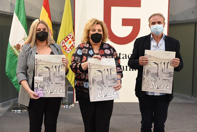 Presentación del certamen de pintura rápida de Cijuela (S. BÁRCENA/DIPGRA)