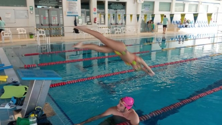 Piscina municipal de Huétor Tájar esta semana (AYTO. HUÉTOR TÁJAR) 