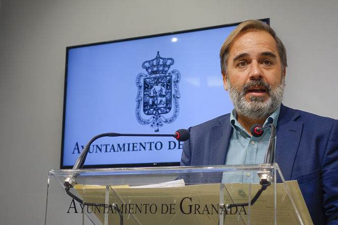 El portavoz de la Junta de Gobierno, Jacobo Calvo (JAVIER ALGARRA / AYUNTAMIENTO) 