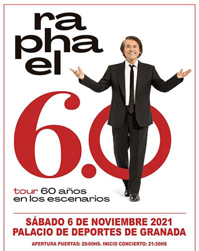 Cartel del concierto de Raphael (WILD PUNK)