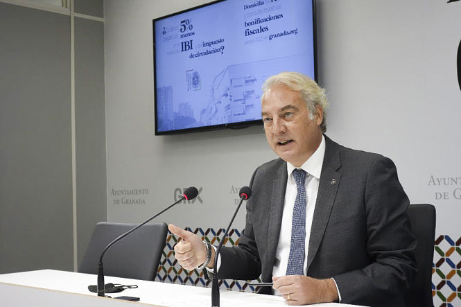 El Concejal de Hacienda en el Ayuntamiento de Granada, José Antonio Huertas (JAVIER ALGARRA / AYUNTAMIENTO)