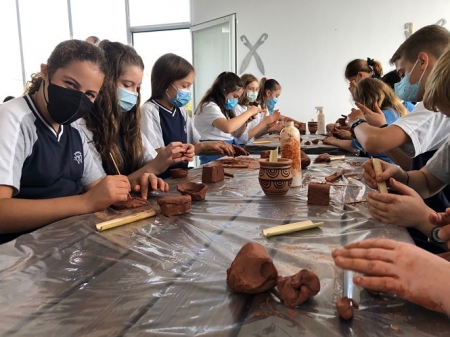 Imagen de la visita de los escolares (AYTO. BAZA) Imagen de la visita de los escolares (AYTO. BAZA)