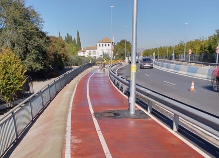 Obras en el carril bici de La Zubia (AYUNTAMIENTO) 