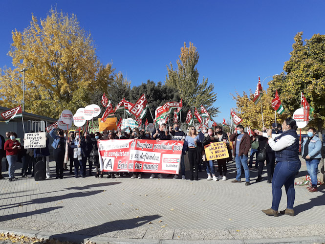 Imagen de la concentración (CCOO)