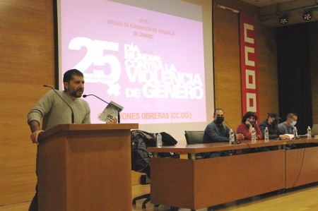 Daniel Mesa, en una jornada de CCOO sobre violencia machista (CCOO) 