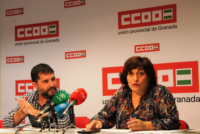 Imagen de la rueda de prensa (CCOO)