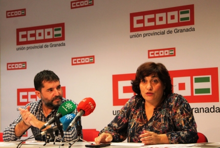 Imagen de la rueda de prensa (CCOO)