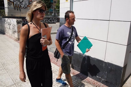 El exmarido de Juana Rivas y padre de los dos menores, en Maracena (EUROPA PRESS) 