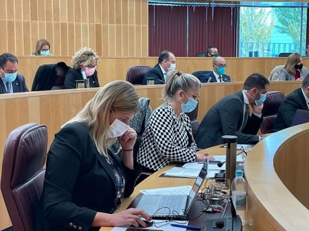 Inmaculada Hernández en el pleno provincial (PP) 