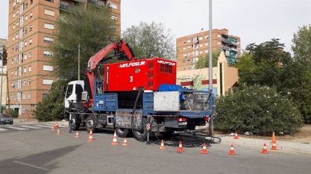Trabajos de Endesa en zona Norte de Granada, en imagen de archivo (ENDESA)