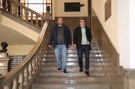 Los ediles de Podemos-IU Francisco Puentedura y Antonio Cambril (PODEMOS-IU) 