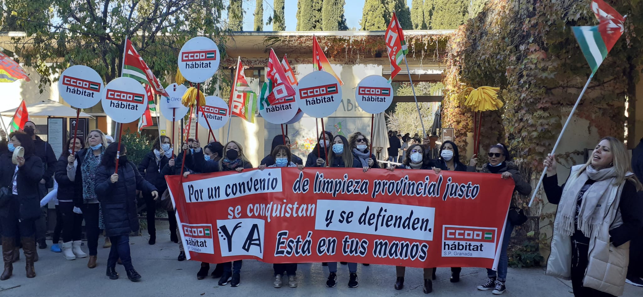 Imagen de la movilización (CCOO) 