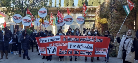 Imagen de la movilización (CCOO) 