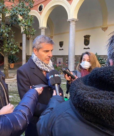 El portavoz del Grupo municipal del Partido Popular en el Ayuntamiento de Granada, César Díaz (PP) 