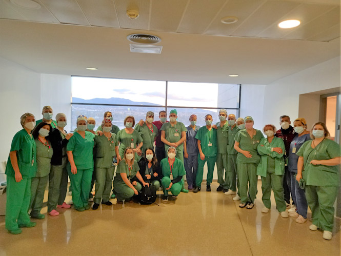 Profesionales del Bloque Quirúrgico (HUSC) 