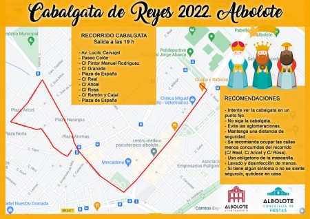 Plano de la cabalgata en Albolote (AYTO. ALBOLOTE) Plano de la cabalgata en Albolote (AYTO. ALBOLOTE)