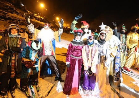 Los Reyes Magos, también en Sierra Nevada (CETURSA) 