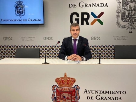 El portavoz del PP en el Ayuntamiento de Granada, César Díaz (PP) 