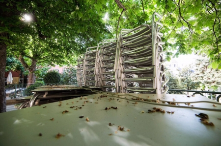 Terraza cerrada en imagen de archivo (JOAQUIN CORCHERO - EUROPA PRESS)