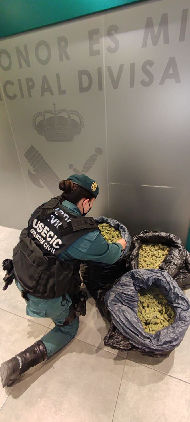 Imagen de la marihuana incautada (GUARDIA CIVIL)