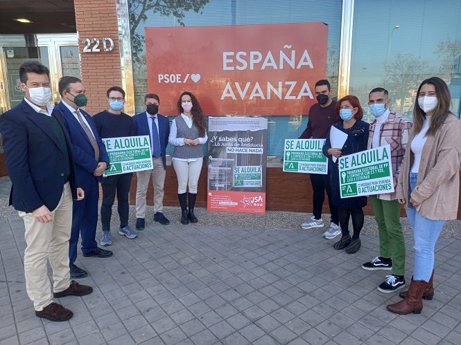 Presentanción de la nueva política de viviendas del gobierno (PSOE)