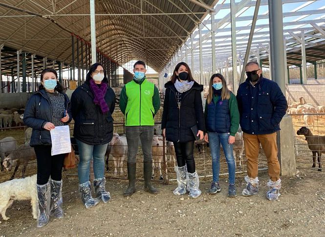 Imagen de la visita a una explotación ganadera (PP) 