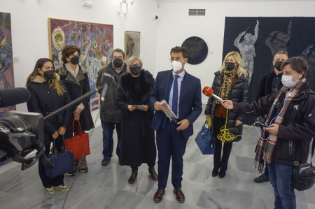 Inauguración de la exposición de Julio Juste (JAVIER ALGARRA / AYUNTAMIENTO)