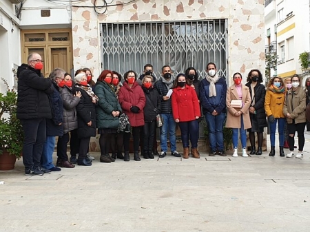 Foto de familia de los participantes en el acto (PSOE)