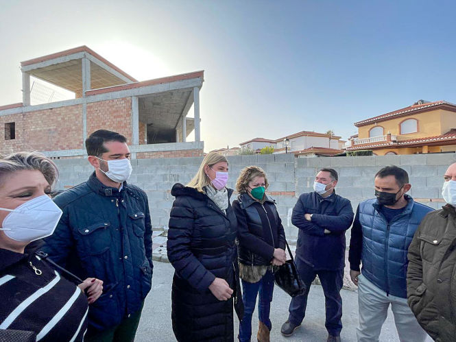 Imagen de la visita a kas obras del Centro Cívico de El Ventorrillo (PP)