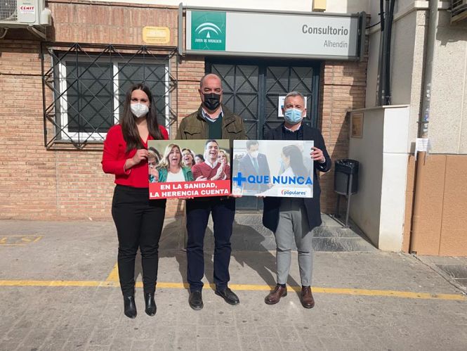 Imagen de la visita al Centro de Salud de Alhendín (PP)