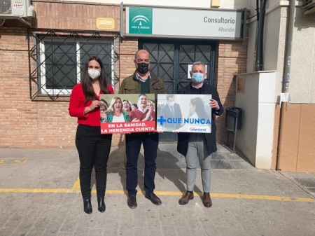 Imagen de la visita al Centro de Salud de Alhendín (PP) Imagen de la visita al Centro de Salud de Alhendín (PP)