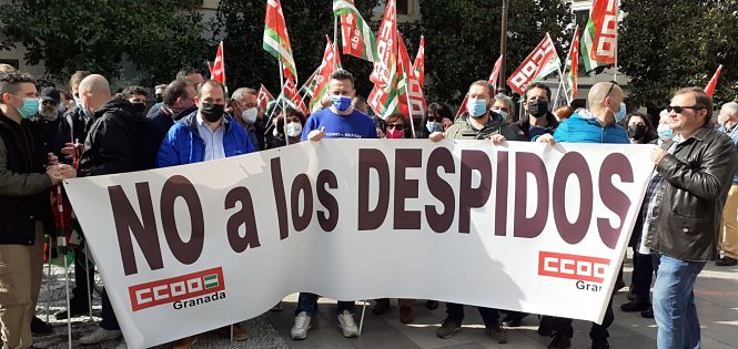 Concentración contra los despidos (CCOO)